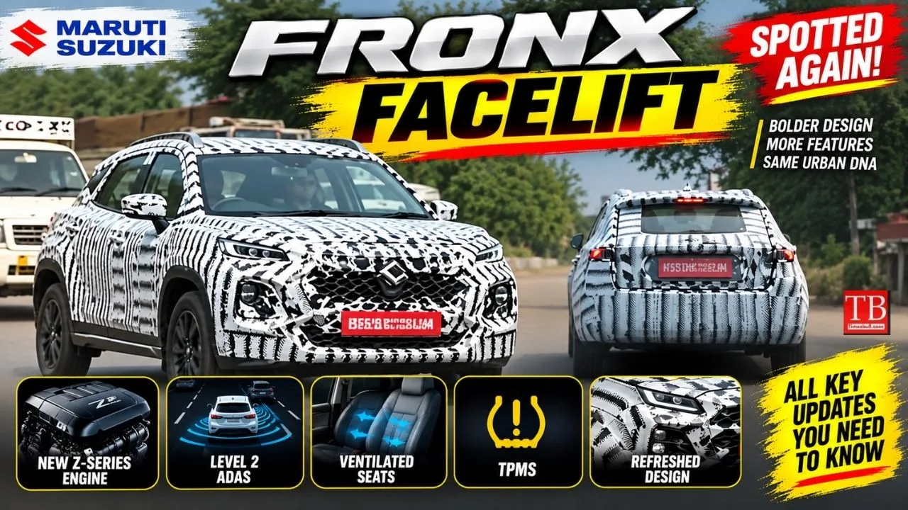Maruti Fronx Facelift – New SUV to come with a New engine, ADAS and More features