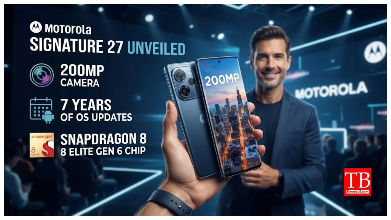Motorola Signature 27 unveiled with 200MP Camera, 7 Years of OS Updates