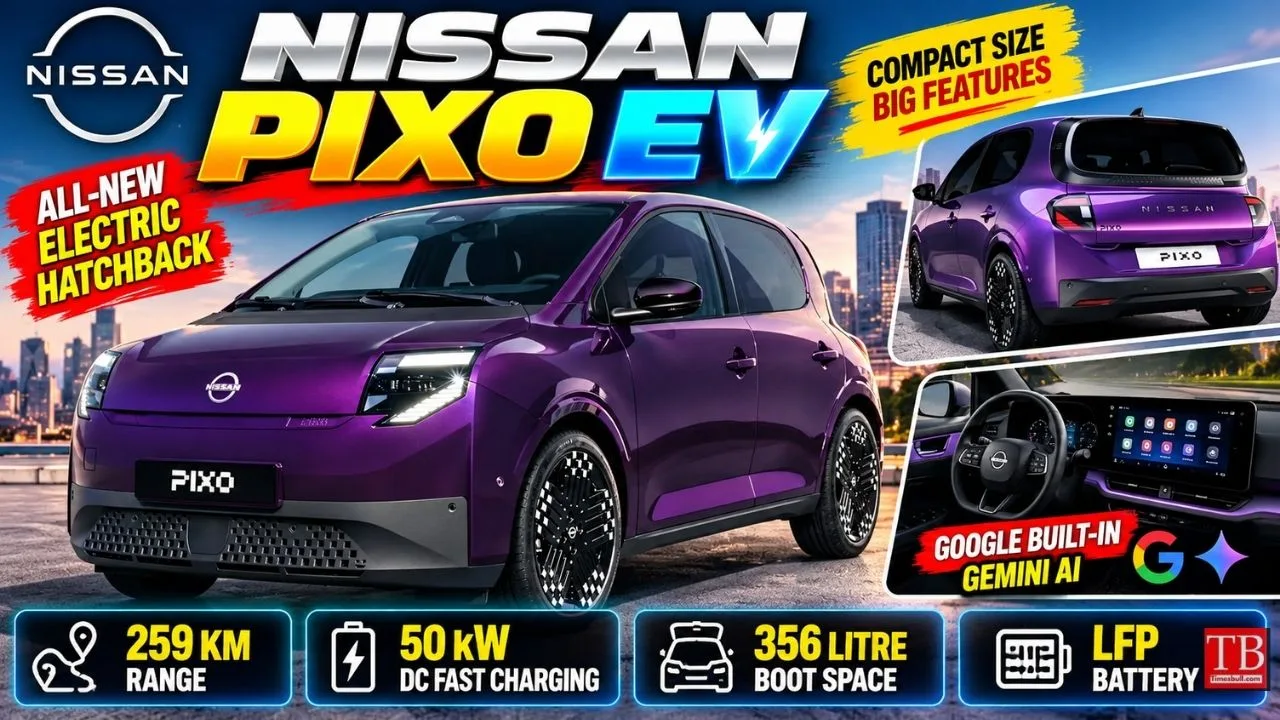 Nissan Pixo EV – New electric city car unveiled with a range of 259 km, Check Details