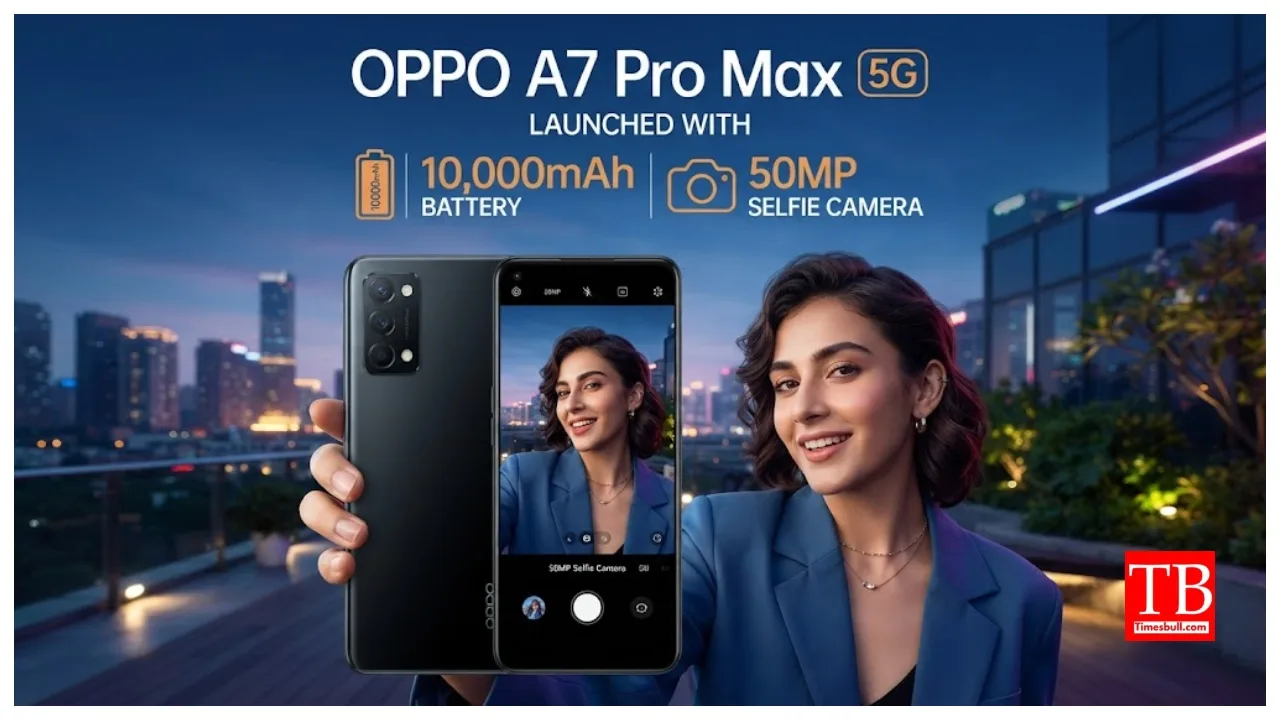 Oppo A7 Pro Max 5G Launched With 10,000mAh Battery, 50MP Selfie Camera