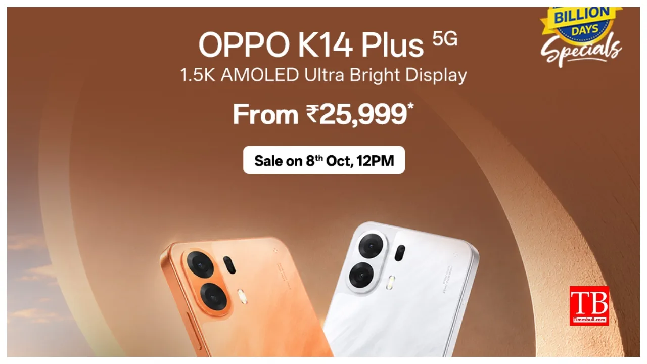 Oppo K14 Plus Launched in India – 8,000mAh Battery, Check Price, Specifications