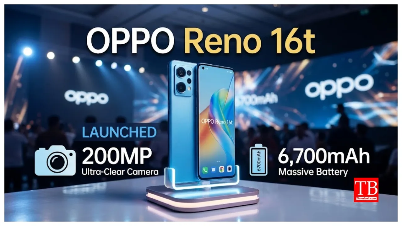 Oppo Reno 16t Launched with 50MP Front Camera, 6,700mAh Battery, Full Specifications Inside