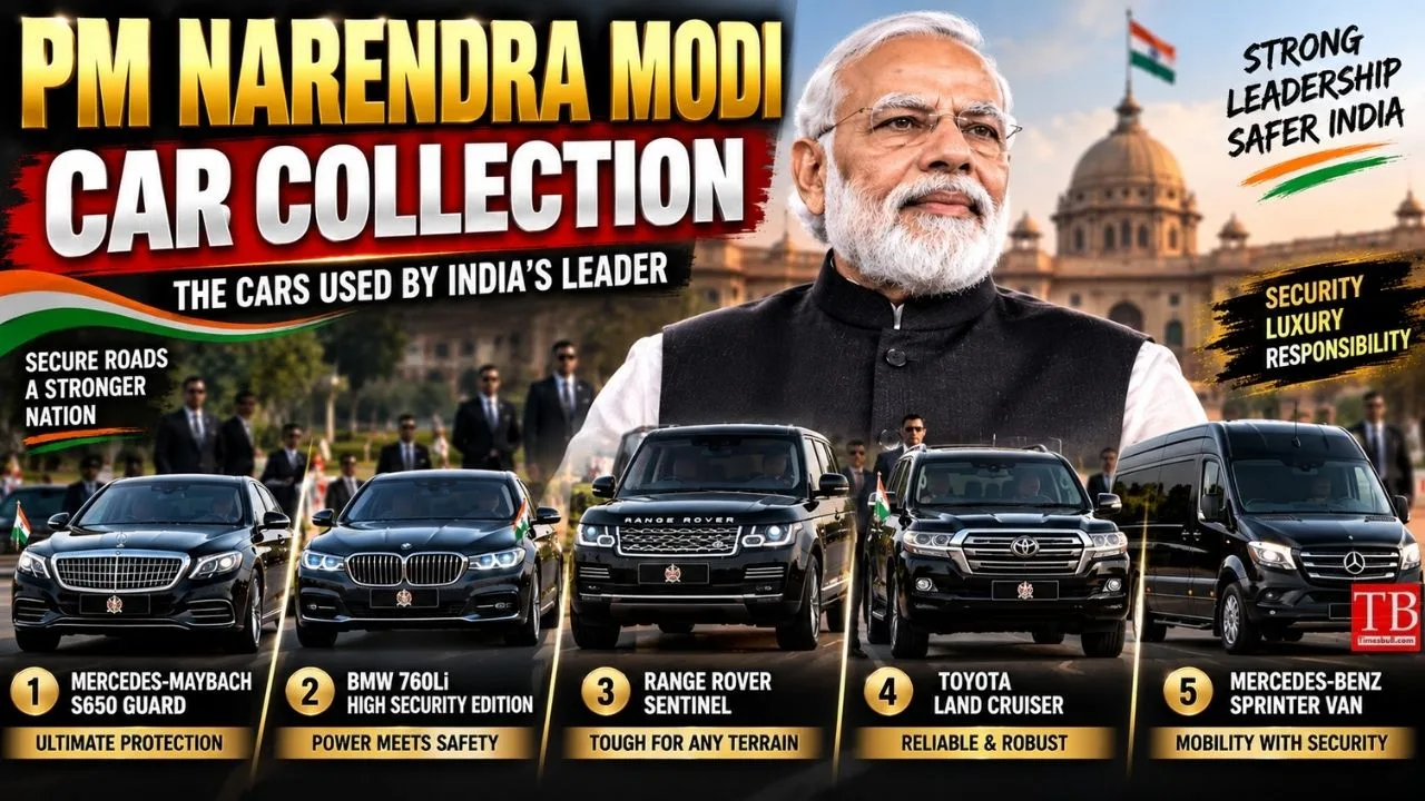 PM Modi Car Collection – Mercedes, Range Rover, BMW and More, Check List