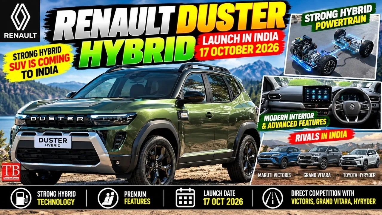 Renault Duster Hybrid Launch on October 17 – Check 160 HP Engine