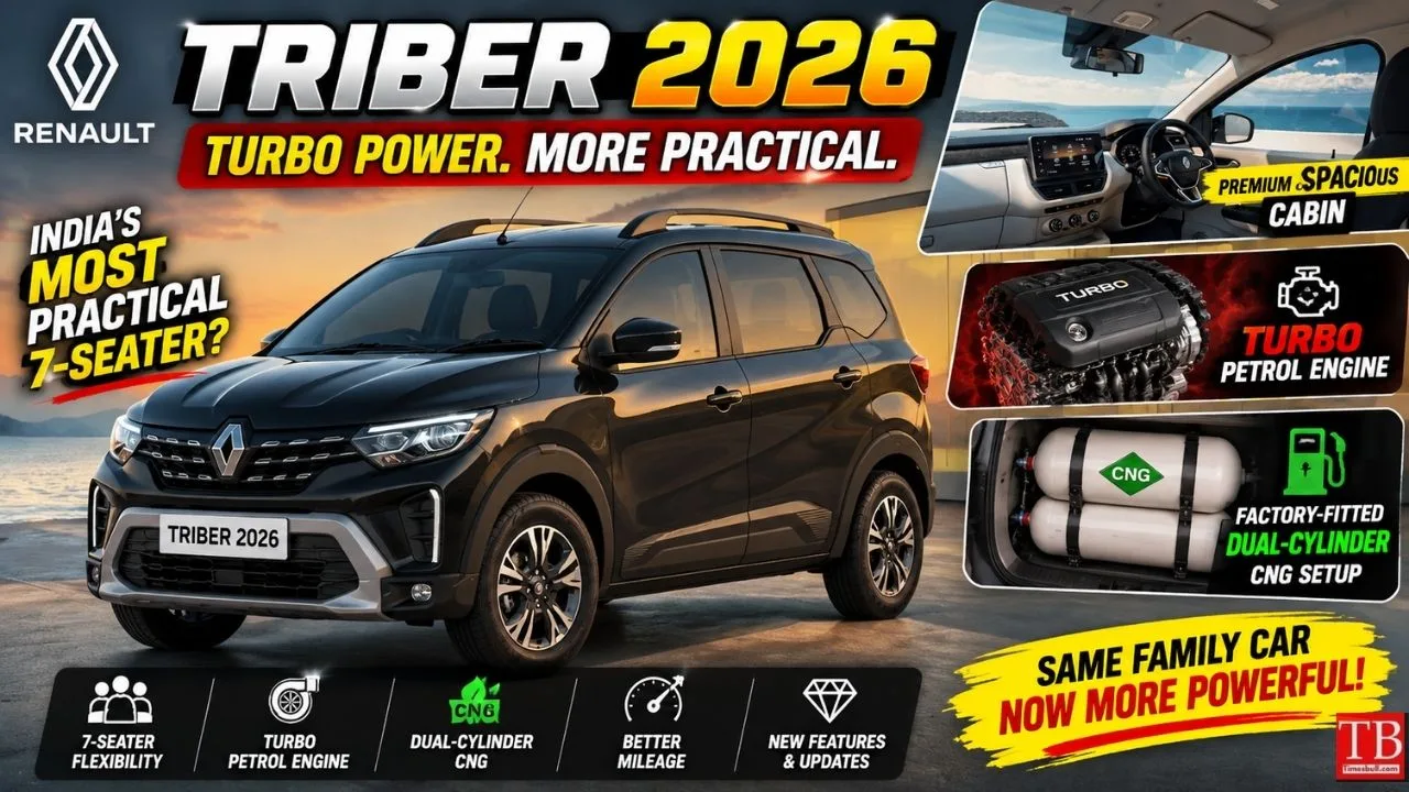 Renault Triber 2026 – Set to launch soon with new turbo power and factory-fitted CNG