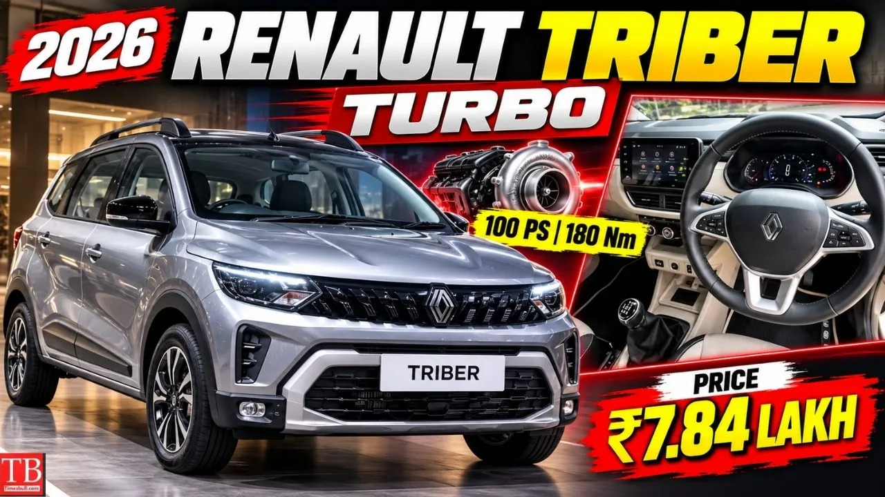 Renault Triber Turbo 100PS Launched – Get 21 kmpl Mileage, Great Features for ₹7.84 Lakh