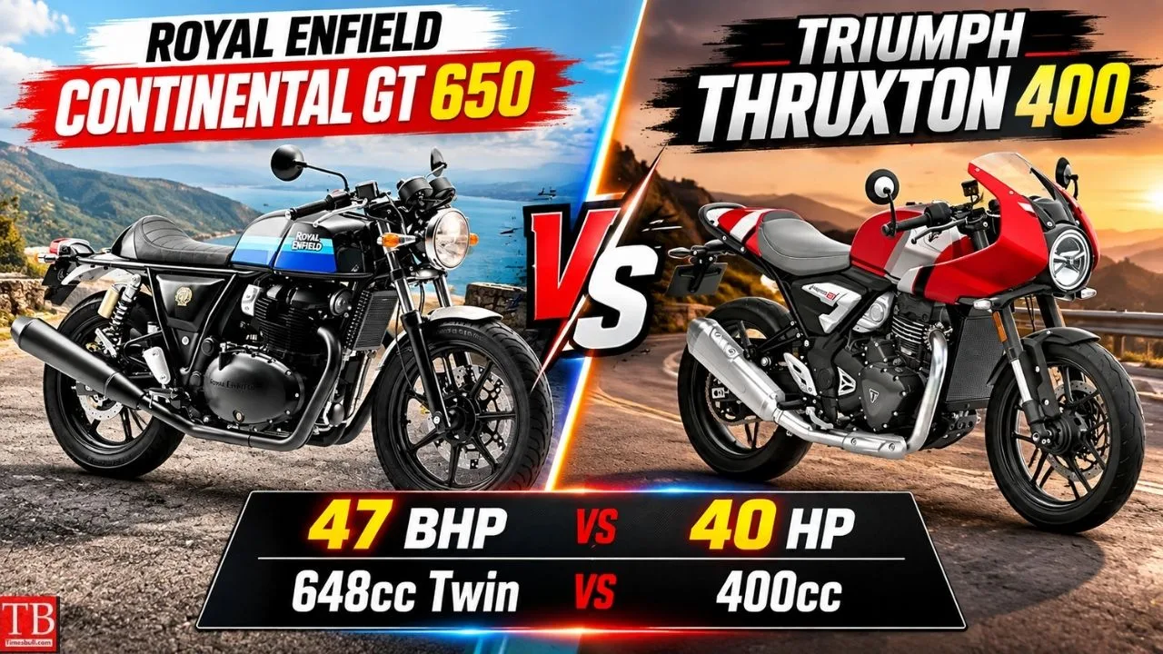 Royal Enfield Continental GT 650 vs Triumph Thruxton 400 – Find out which one is better