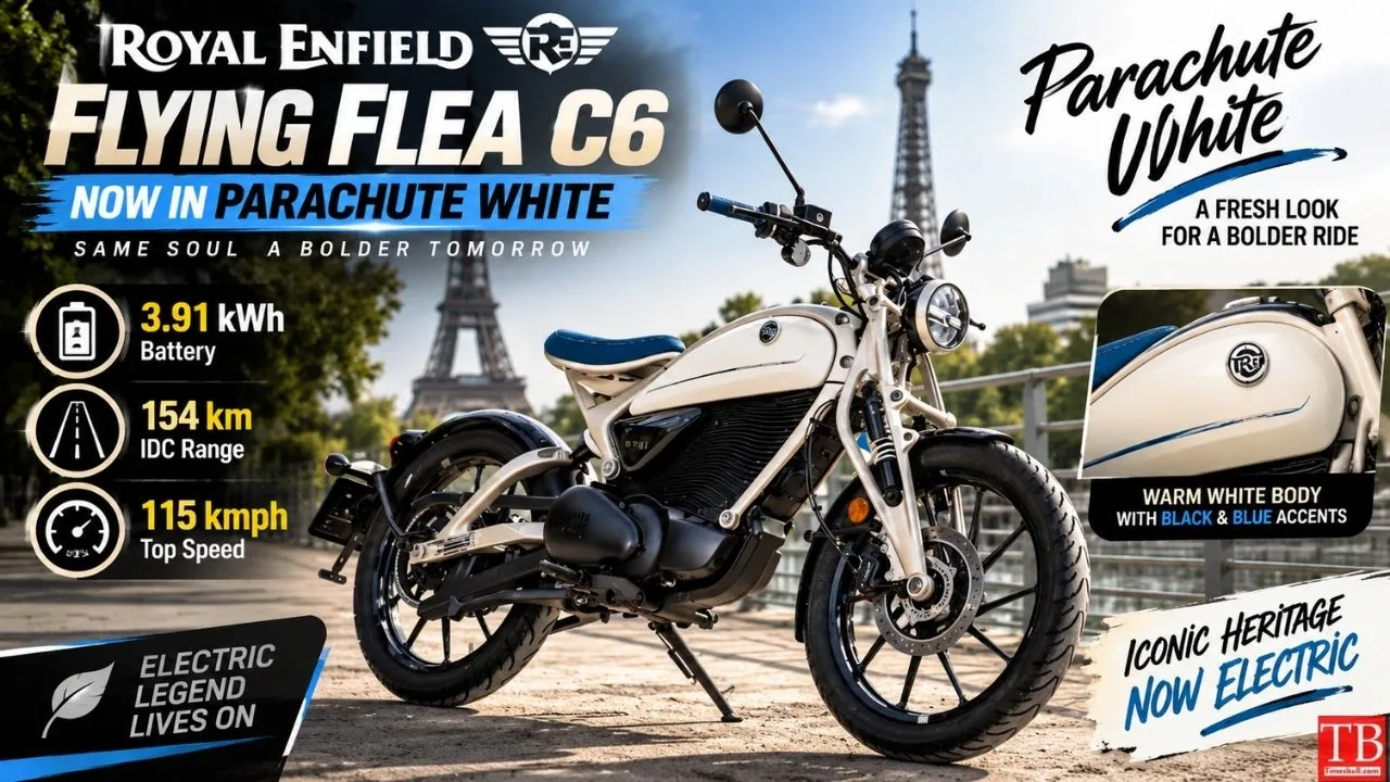 Royal Enfield Flying Flea C6 Gets New ‘Parachute White’ Colour, Check Price and Range