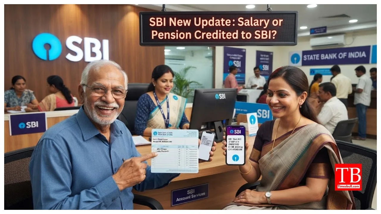 SBI New Update – Is Your Salary or Pension Credited to SBI? Check Details