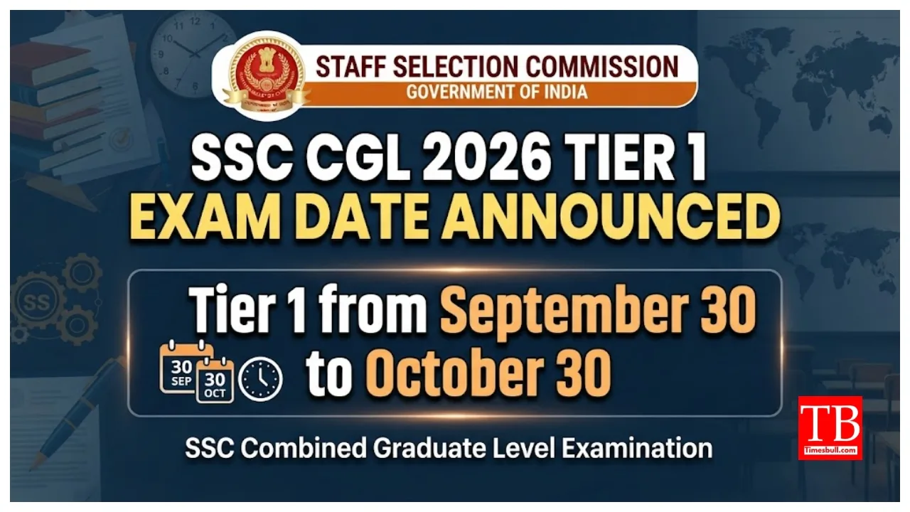 SSC CGL 2026 Exam Date Announced – Exam Start September 30, Check Full Schedule at ssc.gov.in