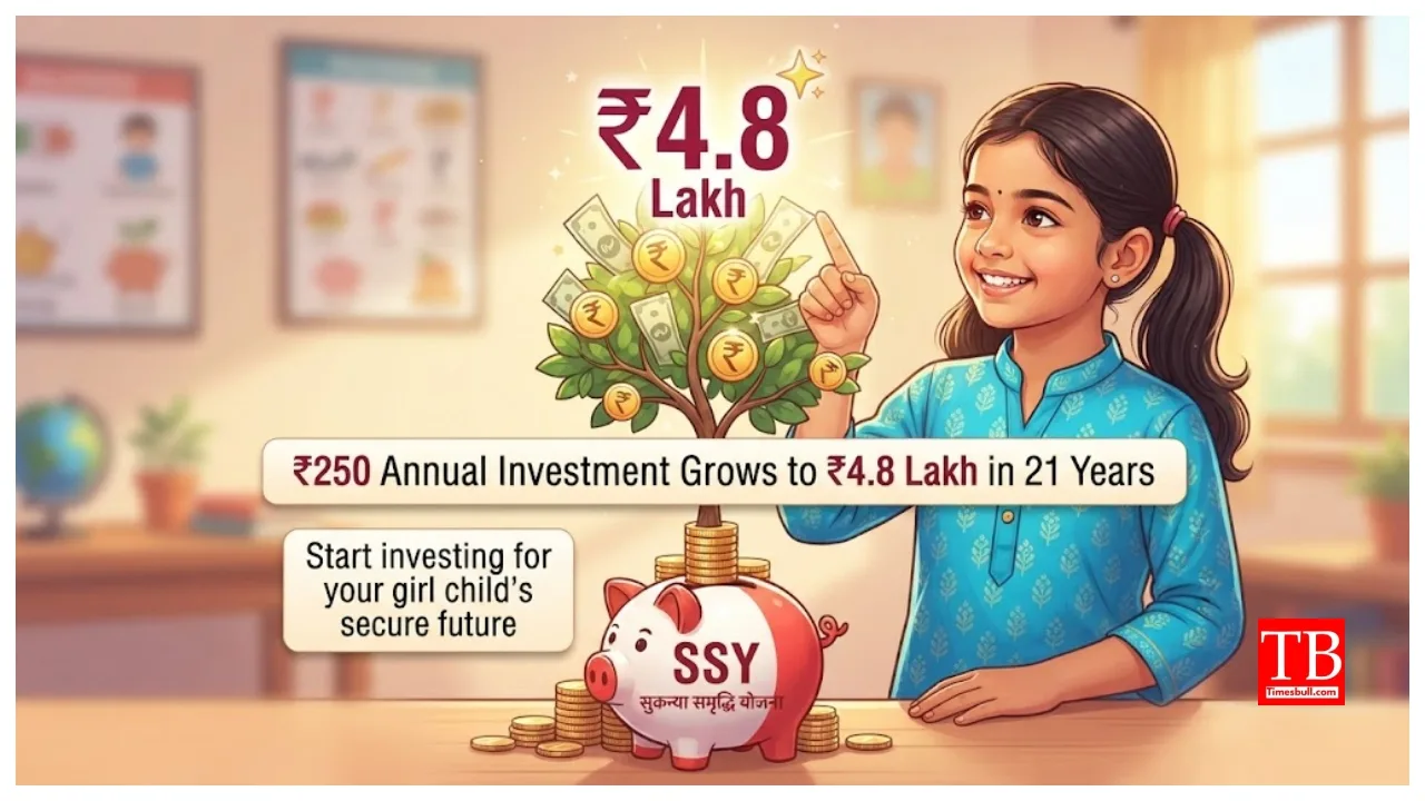 SSY – How ₹250 Annual Investment Grows to ₹4.8 Lakh in 21 Years