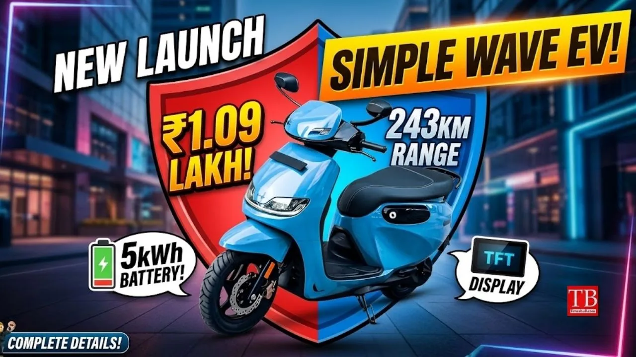 Simple Wave Electric Scooter – 5 key Features, 243 km range, Price of ₹1.09 lakh
