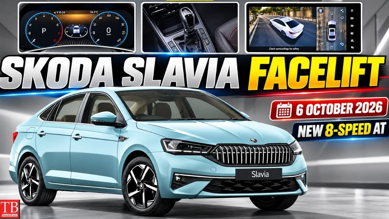 Skoda Slavia Facelift Launching October 6: What’s New—Features, 8-Speed AT