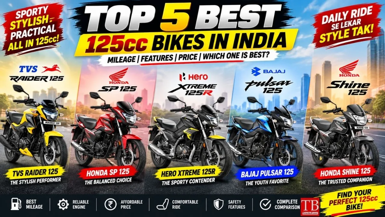 Top 5 Best 125cc Bikes in India – Check Out Price and Feature