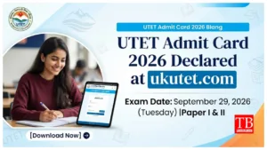 UTET Admit Card 2026