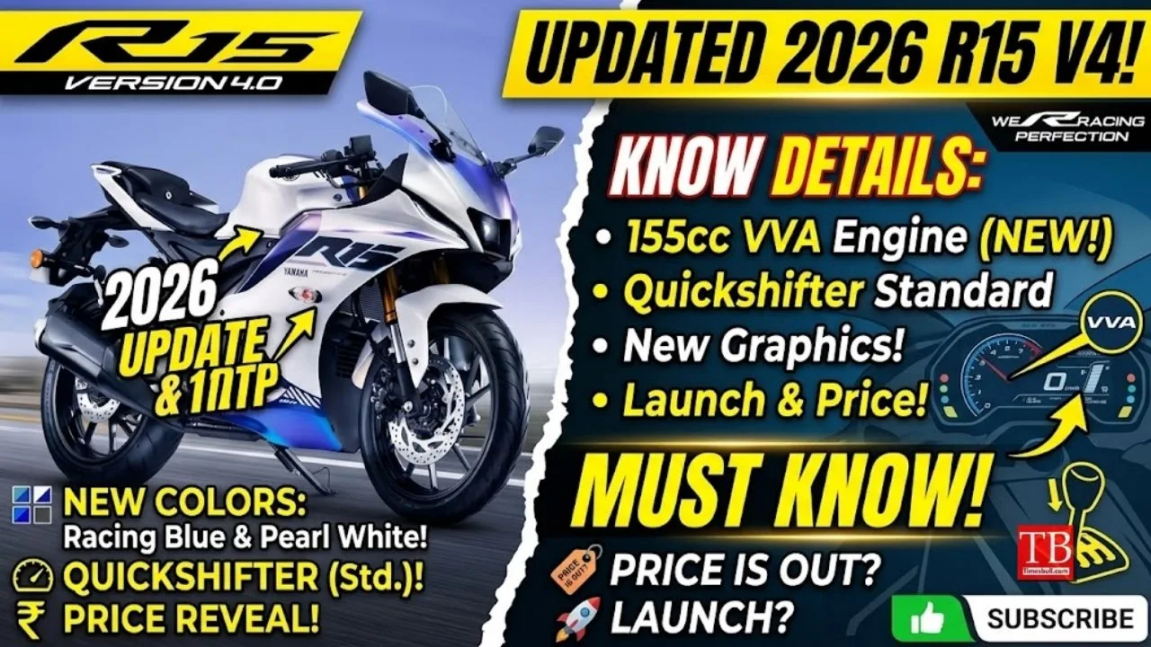 Yaha R15 Updated 2026 Yamaha R15 V4 Launched – Check Price and Features – Times Bull