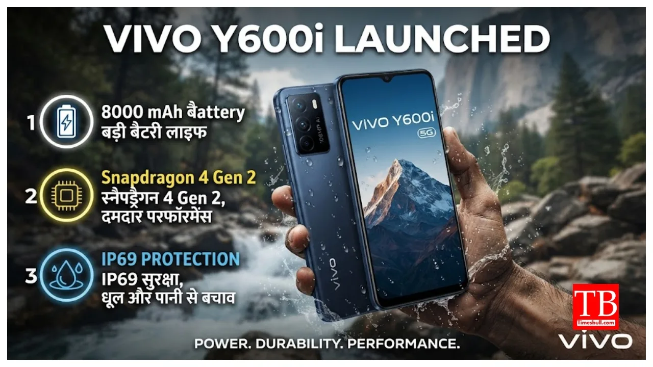 Vivo Y600i Launched with 8,000mAh battery, Snapdragon 4 Gen 2, IP69 protection