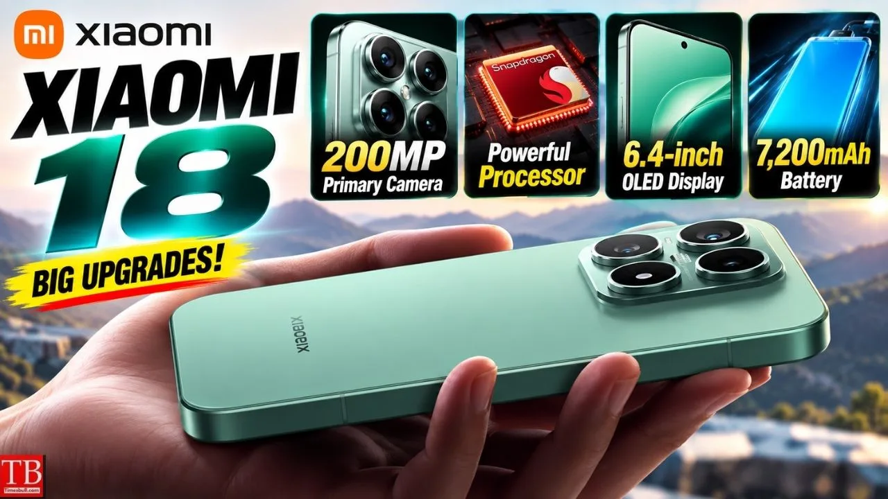 Xiaomi 18 to Pack a Dual 200MP Cameras and a 7,200mAh Battery, Full Details