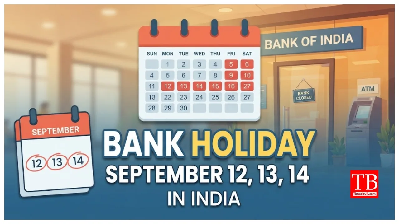 Bank Holiday Today – Banks Closed on September 12, 13, 14, Check State-Wise List