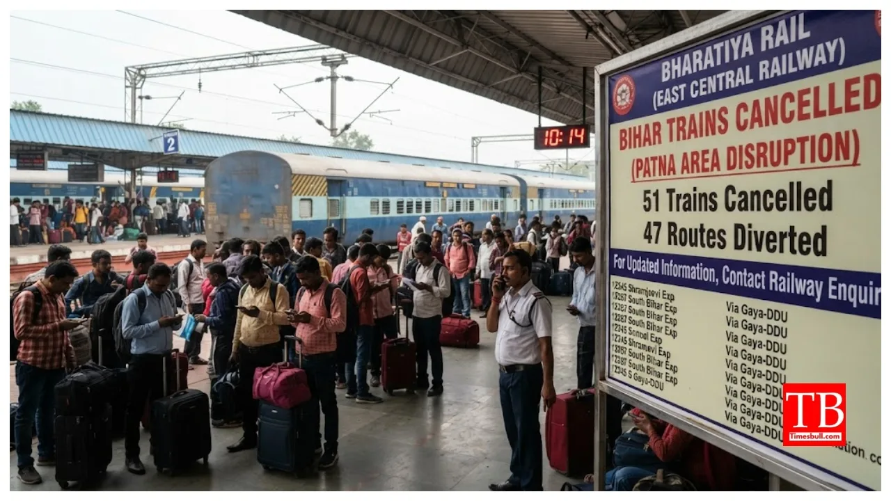 Bihar Trains Cancelled – 51 Trains Cancelled, 47 Routes Diverted, Check Here Full List