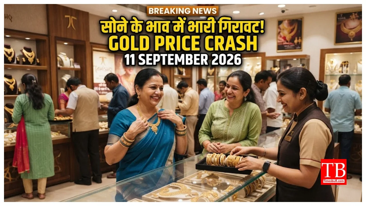 Gold Price Crash – Gold Falls ₹1,416 , Silver Down ₹2,994, Check 24K, 22K Rates