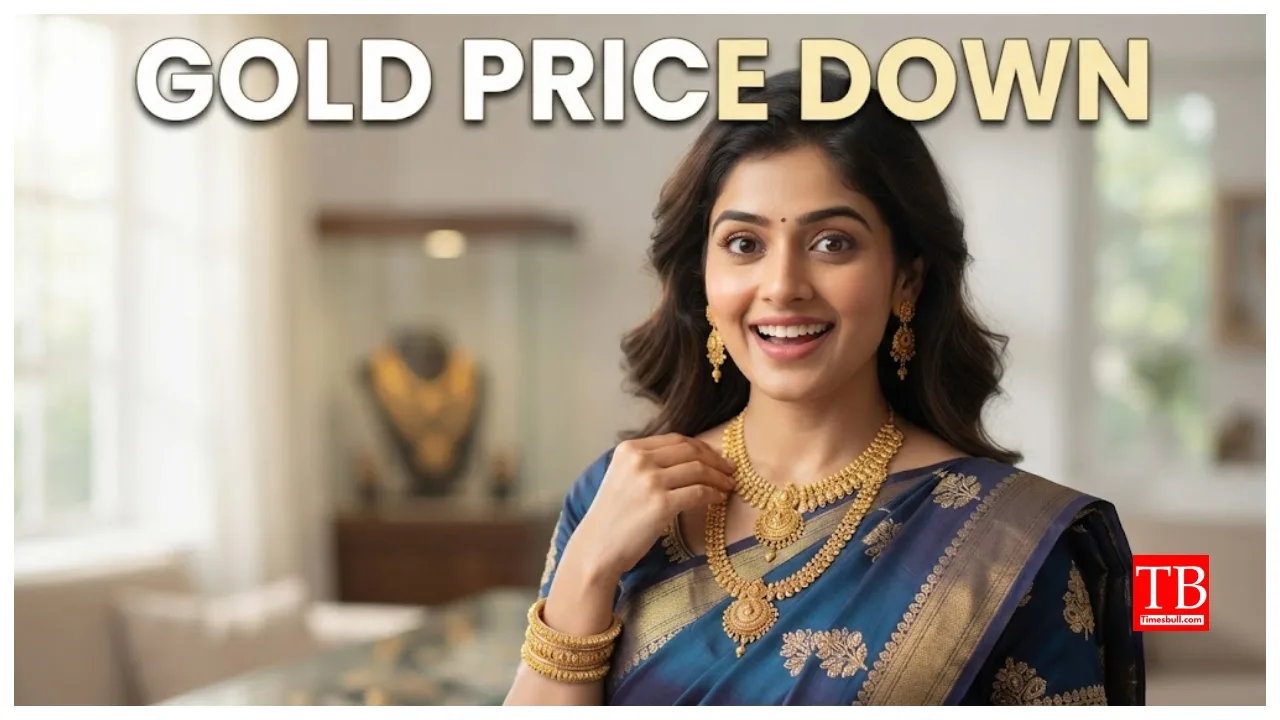 Gold Price Down Today – Gold Drops ₹1,884 on MCX — Check City-Wise 22K and 18K Rates