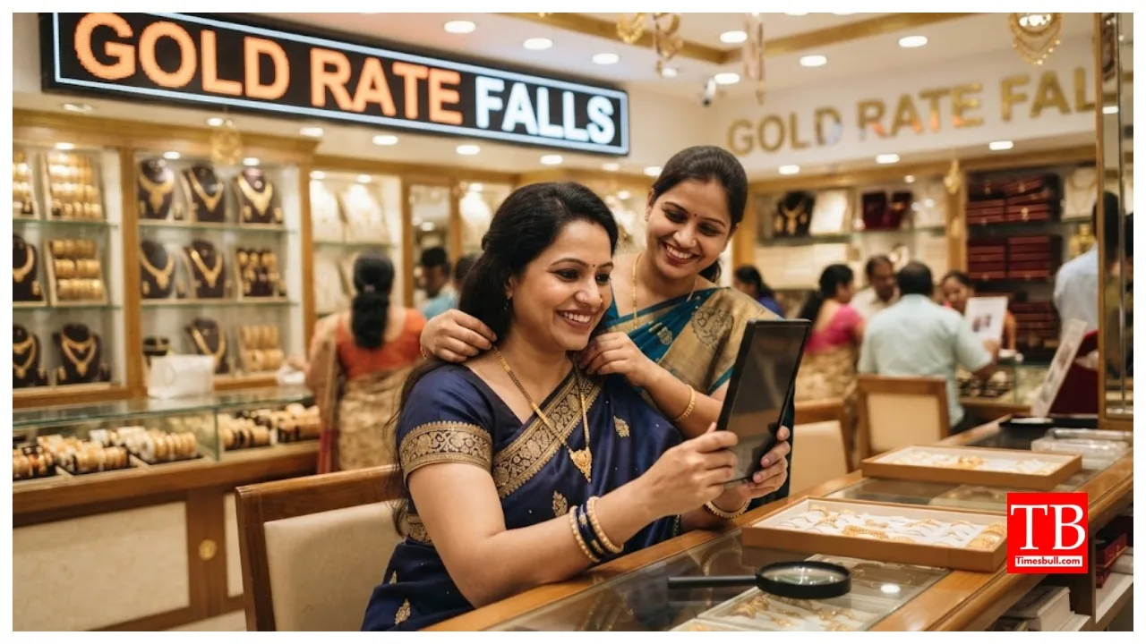 Gold Rate Falls – Check 24K, 22K and 18K Gold Prices in Your City