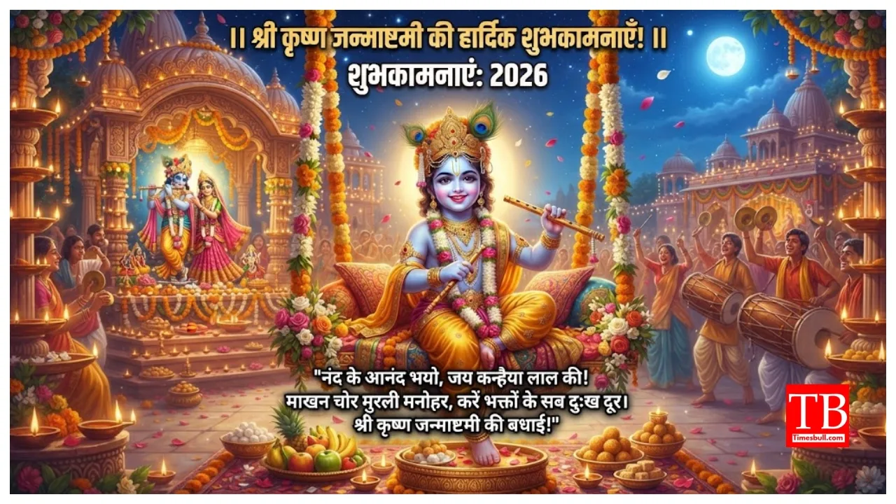 Happy Krishna Janmashtami 2026 – Aarti Kunj Bihari Ki , Aarti Bal Krishna Ki — Full Lyrics - Image 1