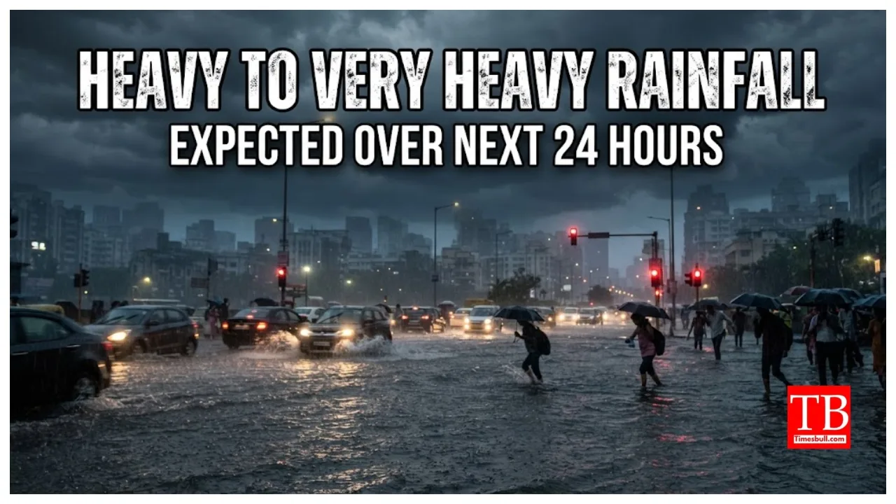 Weather Forecast – Heavy to Very Heavy Rainfall Issues for 19 States Over Next 24 Hours