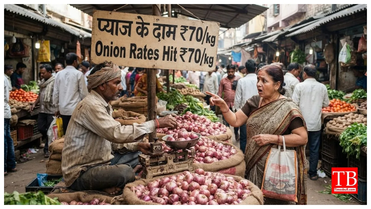 Onion Prices Rise – Consumers Pay ₹60–70/kg, Here’s Why
