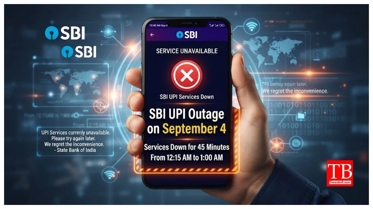 SBI UPI Down – Bank Announces 45-Minute Services Down on September 4, Check Timings