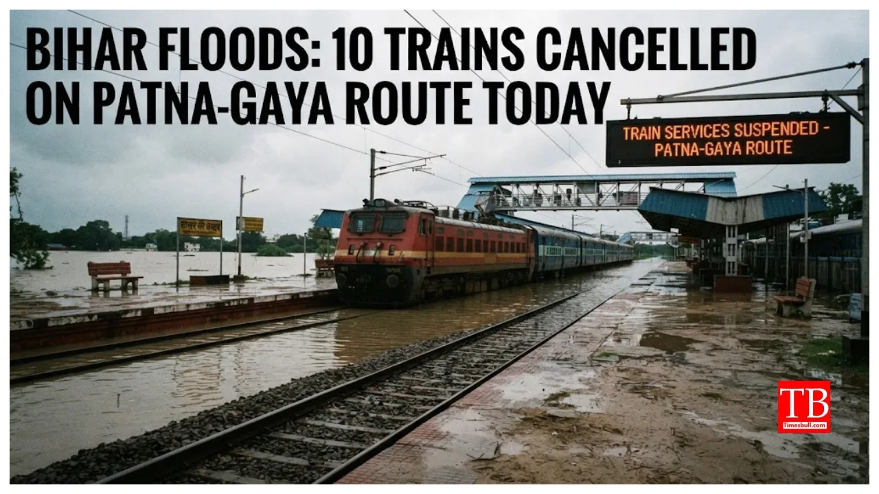 Train Cancel – Bihar Floods Disrupt Patna-Gaya Rail Services, 10 Trains Cancelled Today