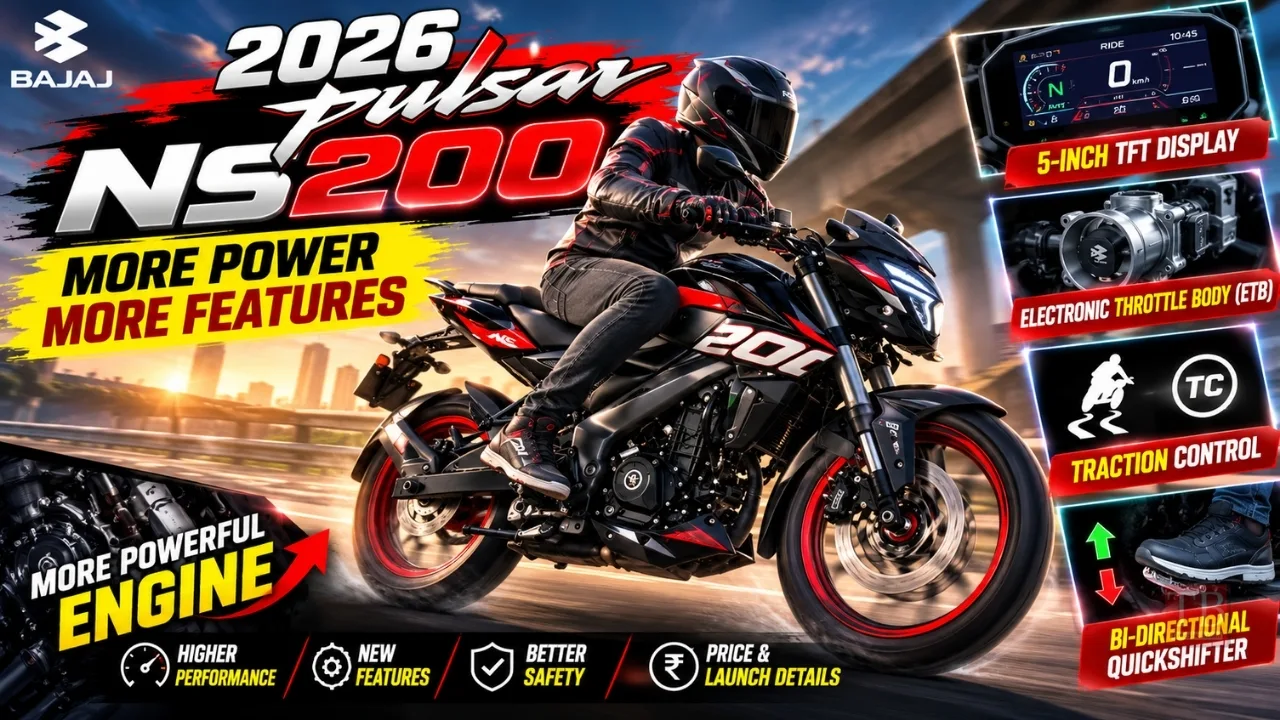 2026 Bajaj Pulsar NS200 Launched at ₹1.60 Lakh — Check What’s New