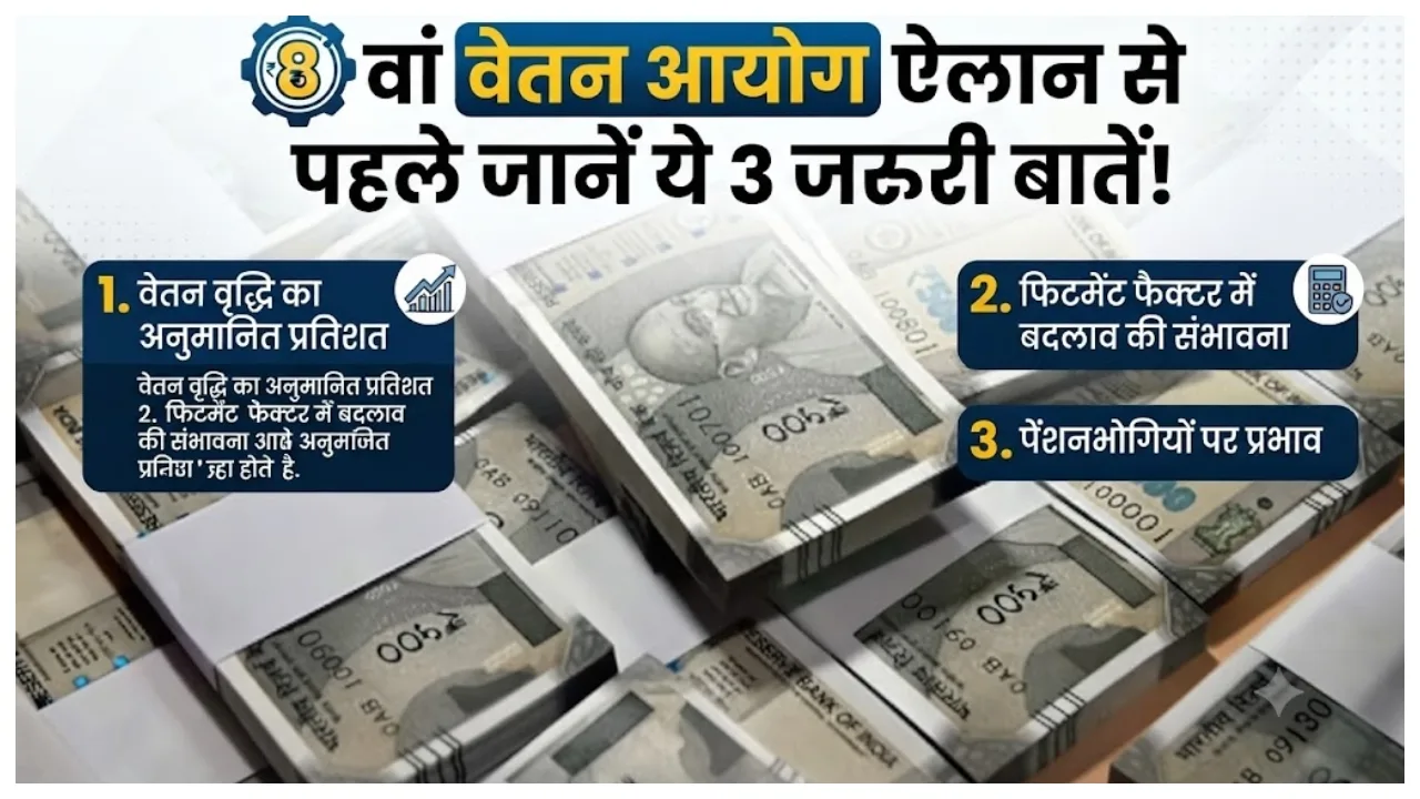 8th Pay Commission Update – Known 3 Things Before the Fitment Factor Is Announced: What Is the Full Calculation?