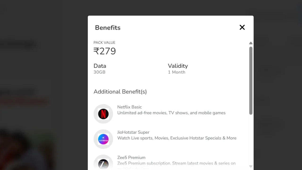 Airtel Cheapest Plan – Get Netflix, JioHotstar, ZEE5 and and 18+ OTT Subscriptions only at Rs 279 - Image 2