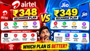 Airtel ₹348 vs Jio