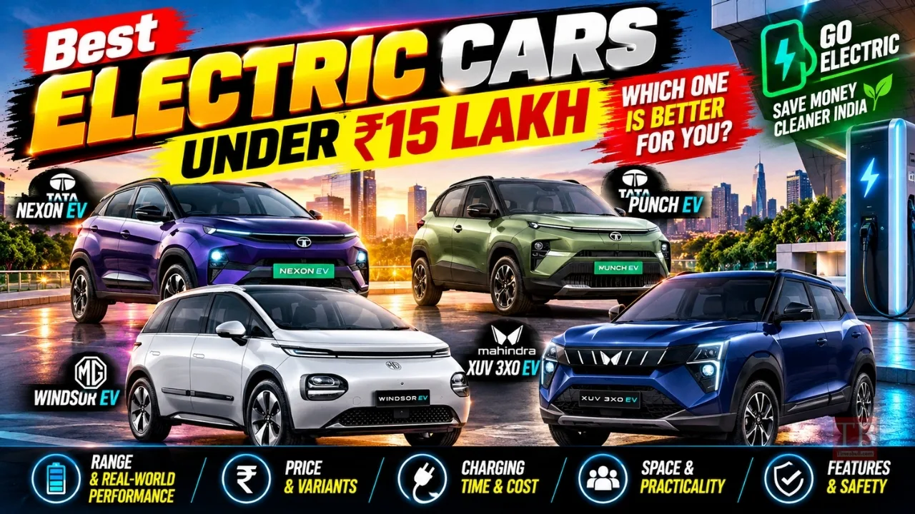 Best Electric Cars Under ₹15 Lakh in India – Find Out Which One Is Right for You