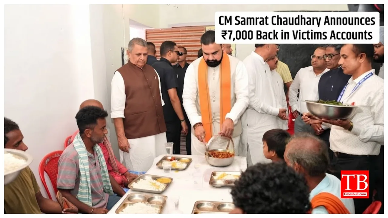 Bihar Flood Update – CM Samrat Chaudhary Announces ₹7,000 Back in Victims Accounts