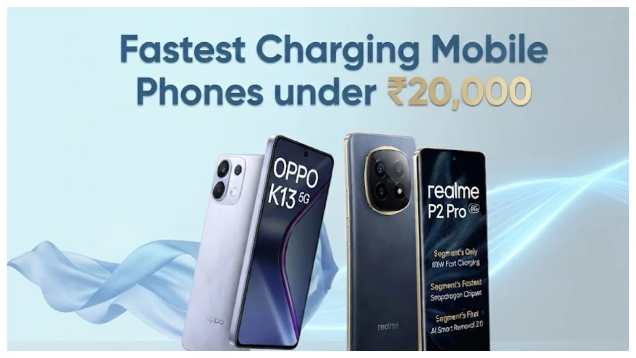 Fastest Charging Mobile Phones under ₹20,000