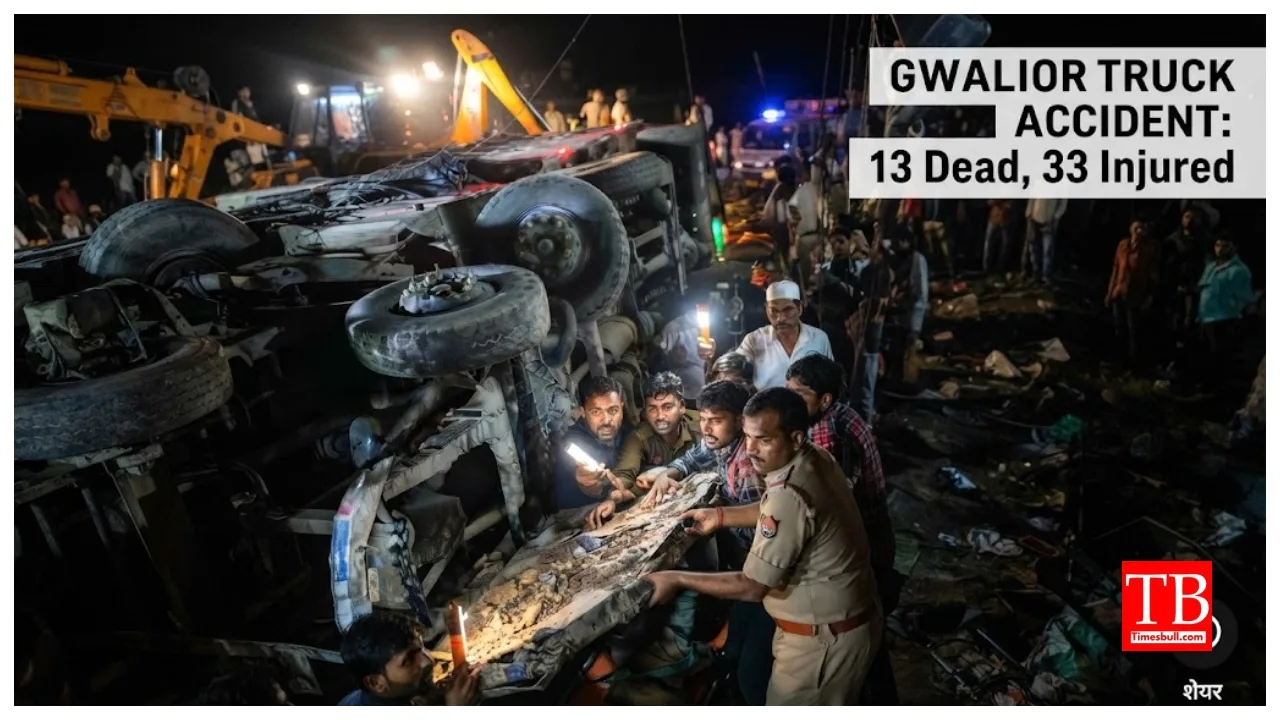 Gwalior Truck Accident – 13 Dead, 33 Injured, Truck Crushes Devotees During Navratri