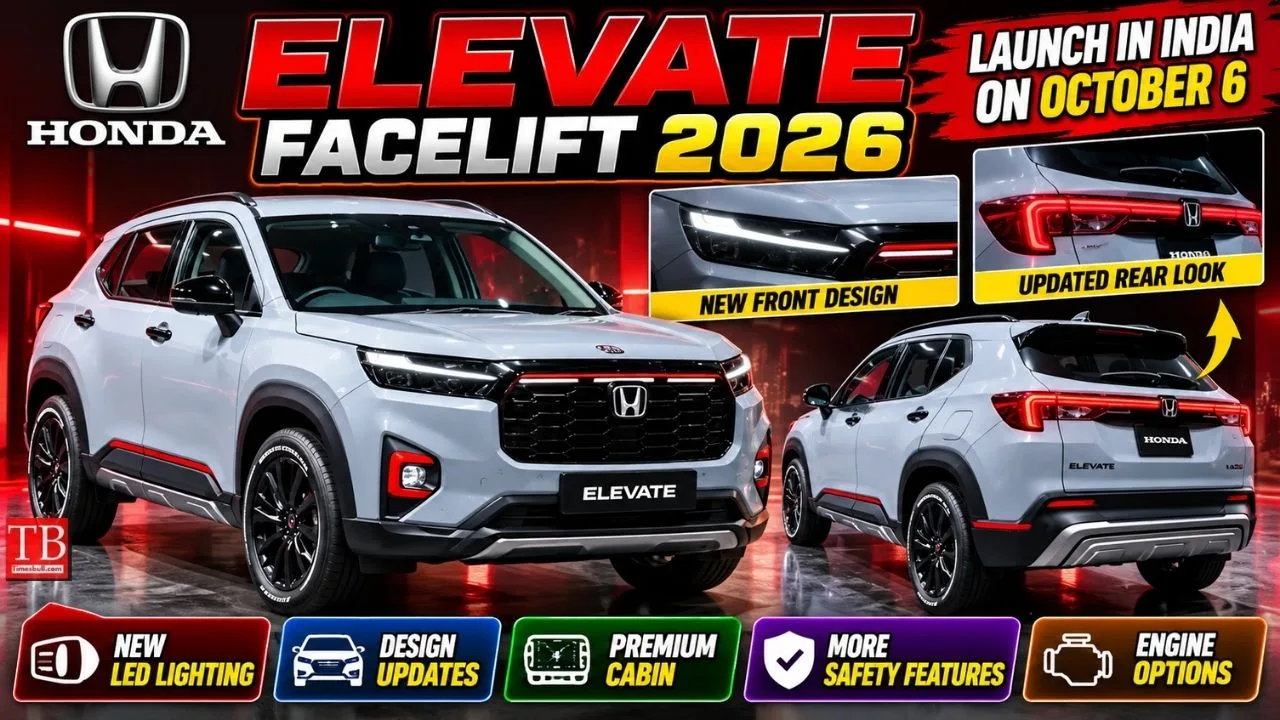Honda Elevate Facelift Design Revealed – Styling Inspired by WR-V TrailSport HRC Concept