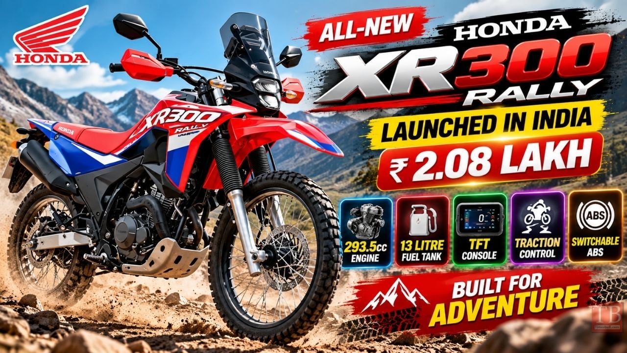 Honda XR300 Rally Launched at ₹2.08 Lakh, Check Full Specifications