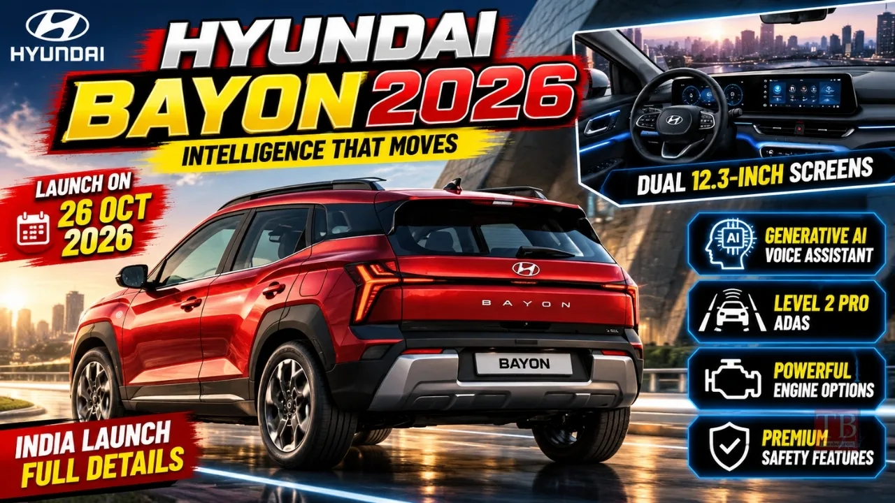 Hyundai Bayon Launch on October 26 – Check Key Features, Engine Specs