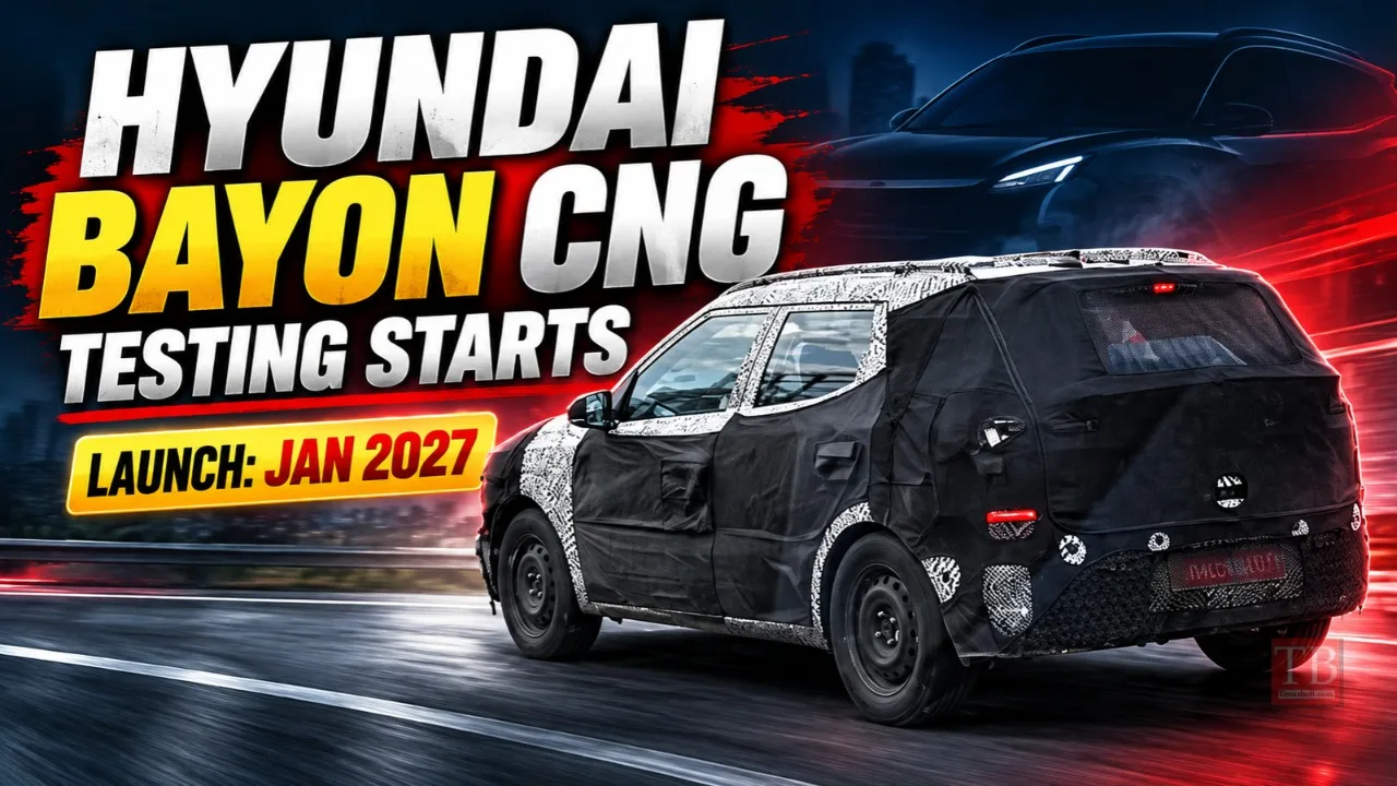 Hyundai Bayon CNG Spotted Testing – January 2027 Launch Likely, Check Expected Features