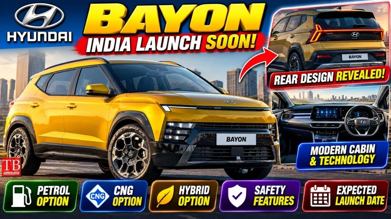 Hyundai Bayon Rear Look Revealed – SUV will come with new design