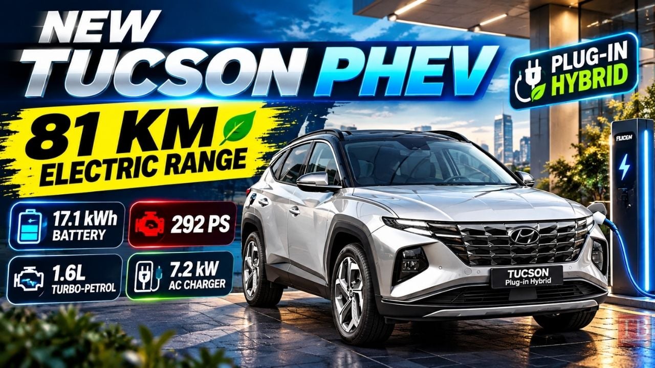 Hyundai Tucson PHEV Revealed – 81 km EV Range, 6-Speed Automatic, Check Full Specifications