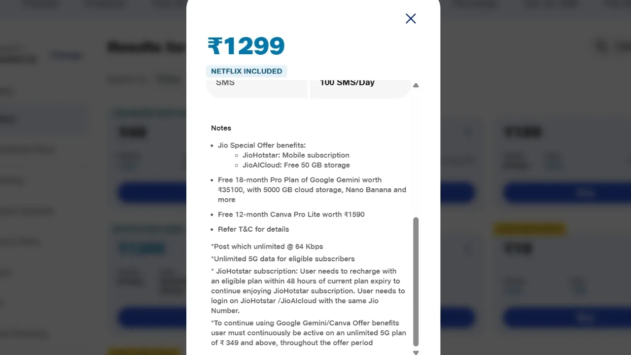 Jio Best Plan – Get 84-Day Validity, 2GB Daily Data, Netflix Mobile & More - Image 2