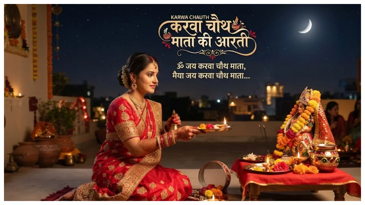 Karwa Chauth Mata Ki Aarti – Complete Aarti of Parvati ji, Shiv ji and Ganesh ji
