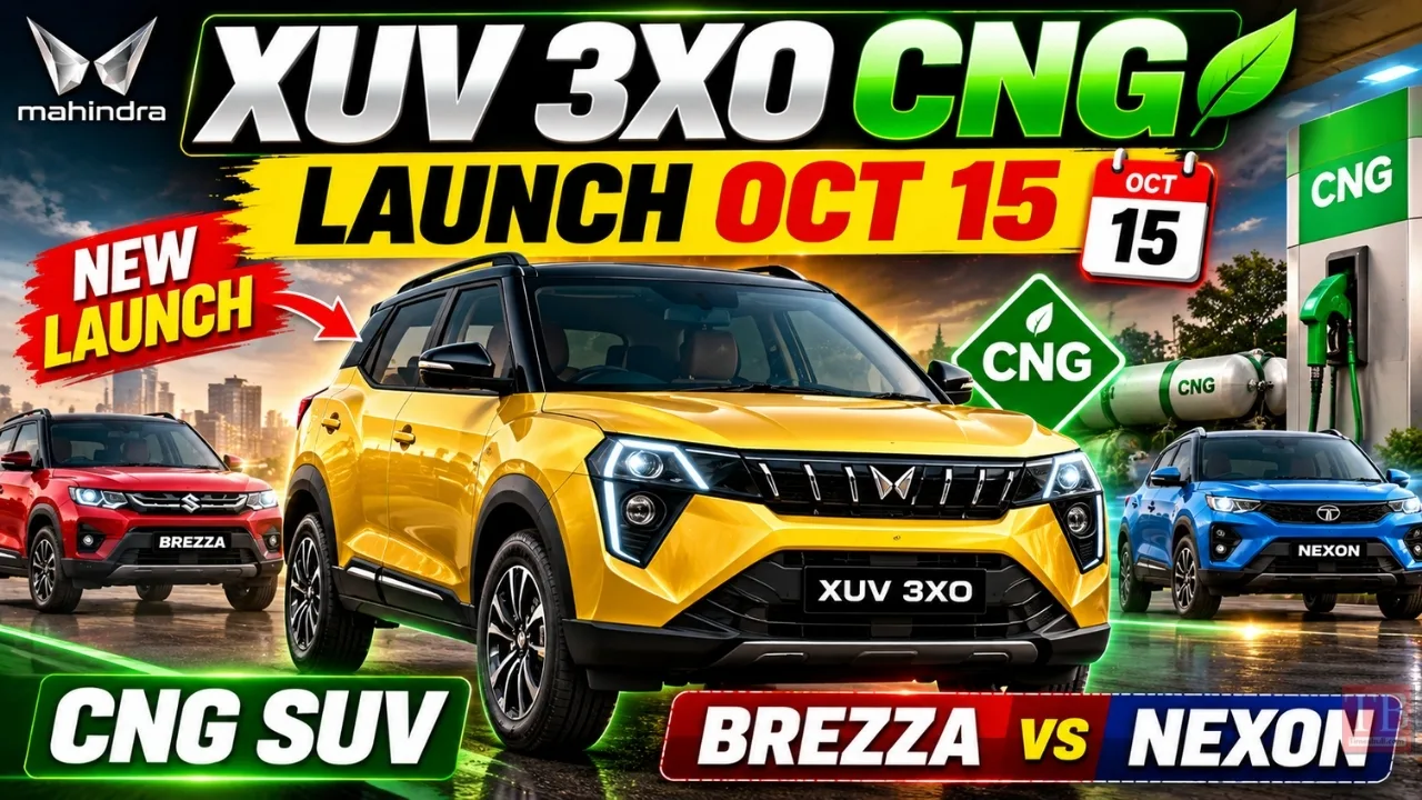 Mahindra XUV 3XO CNG India Launch on October 15 — Price, Mileage, Features