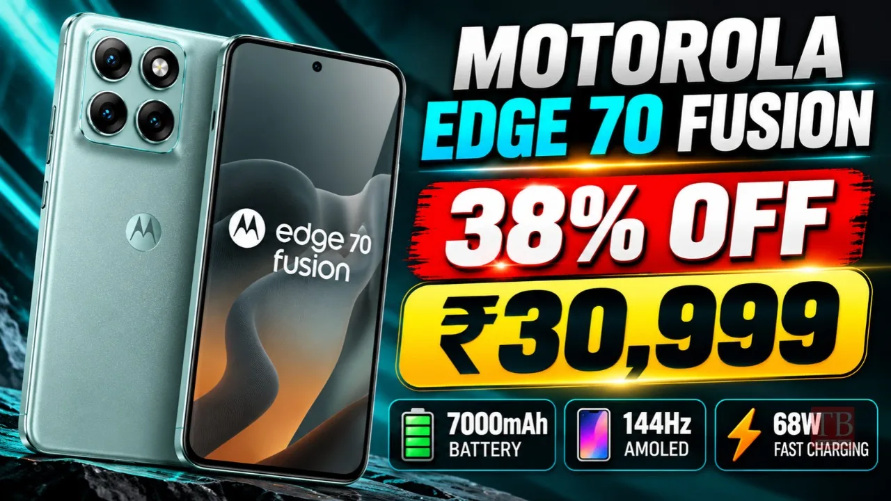 Motorola Edge 70 Fusion With 7,000mAh Battery Available at ₹30,999